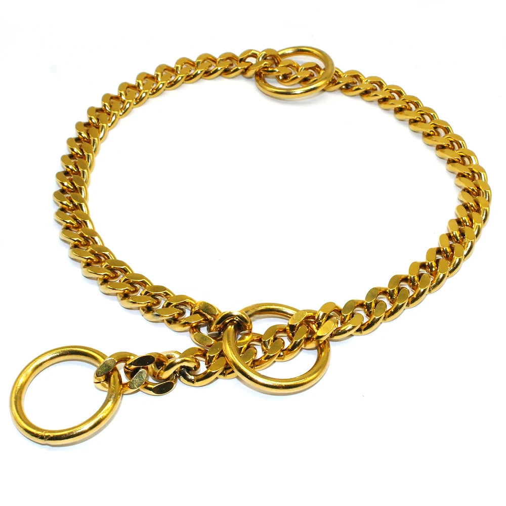 Stainless Steel Slip Collar for Medium Large Dogs - Smarsty