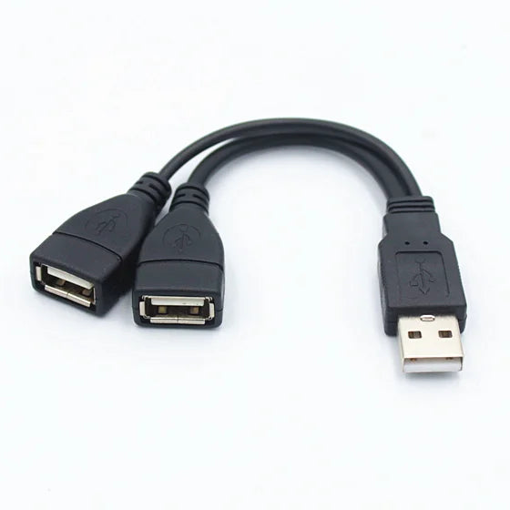 USB 2.0 Extension Cable Splitter for Dual Connectivity - Smarsty