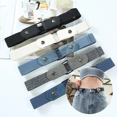 Adjustable Elastic Waistband Belt Buckle-Free Comfortable Fit - Smarsty