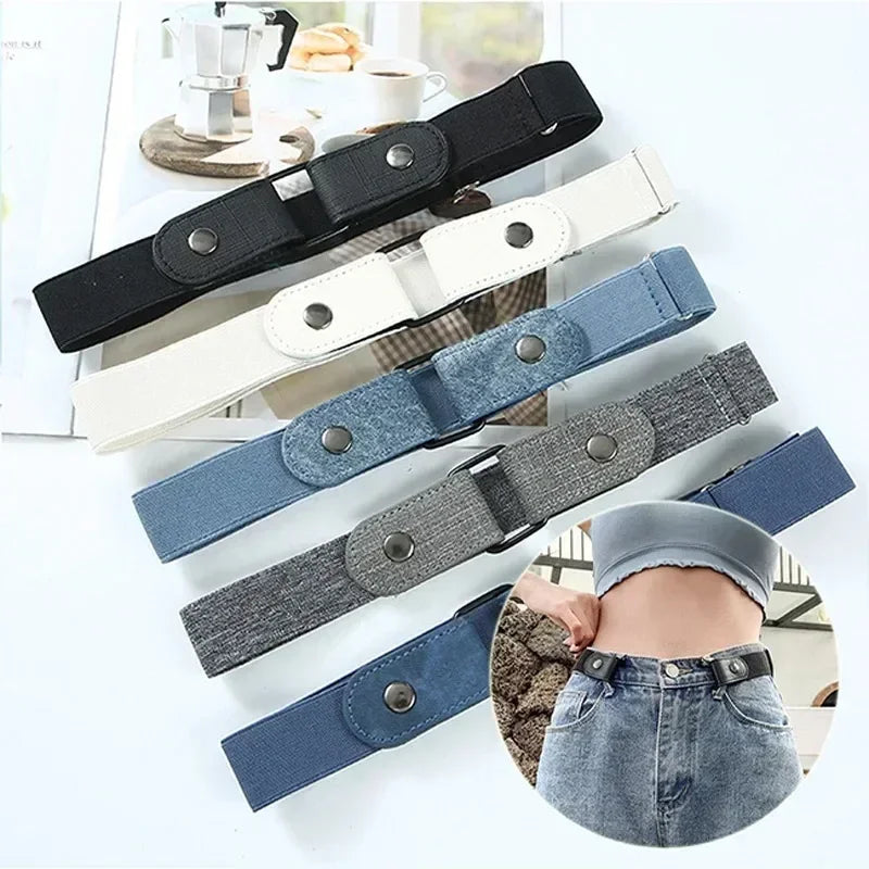 Adjustable Elastic Waistband Belt Buckle-Free Comfortable Fit - Smarsty