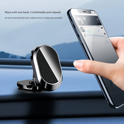 Rotatable Magnetic Car Phone Stand With Foldable Design - Smarsty