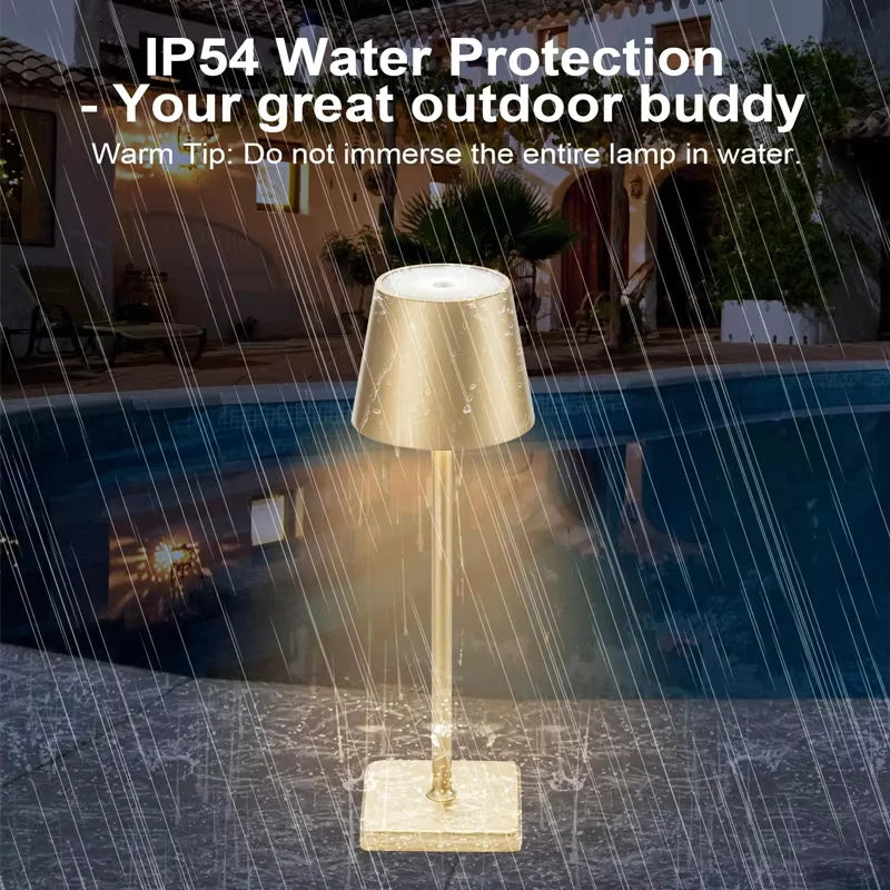LED Touch Sensor Table Lamp 3 Color Desktop Night Light Bedside Creative Ambient Light Bar Outdoor Decoration Room Outdoor Decor - Smarsty