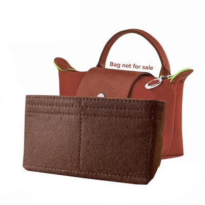 Bag Organizer For Longchamp Mini Bag Storage Bag The Liner Bag Felt Purse Insert Handbag Liner Bag - Smarsty
