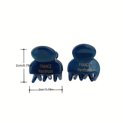 Mini Acetate Hair Claws Set Secure Cute Elegant Clips - Smarsty