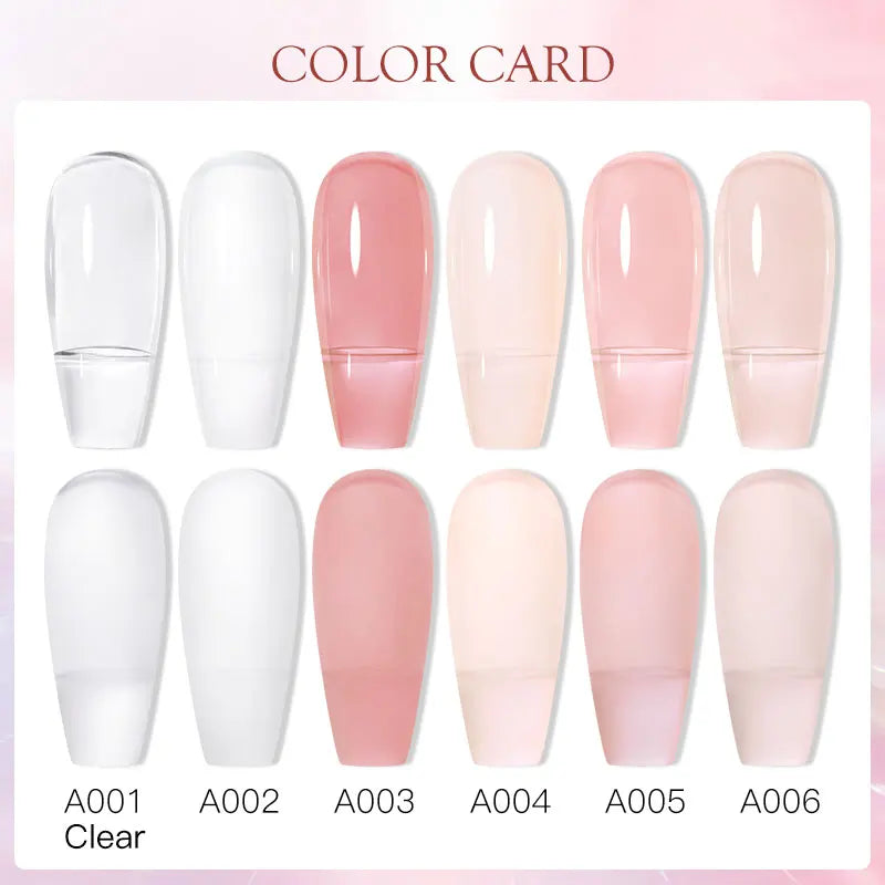 Milk White Quick Extension Gel Nail Polish 8ml Long Lasting Formula - Smarsty