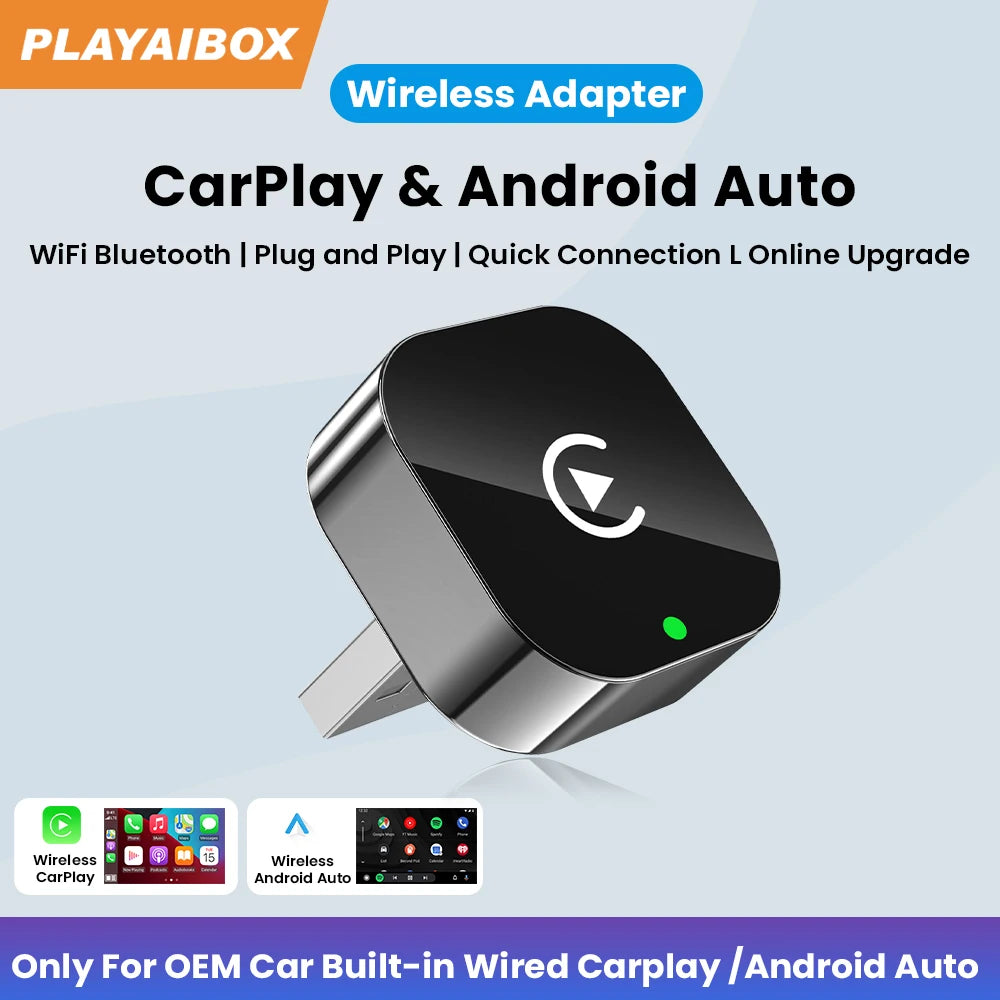2in1 Wireless CarPlay And Android Auto Adapter Plug And Play - Smarsty