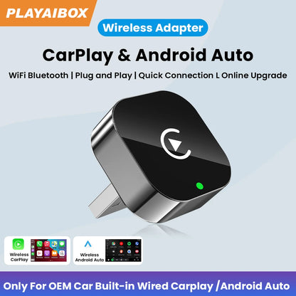 2in1 Wireless CarPlay And Android Auto Adapter Plug And Play - Smarsty