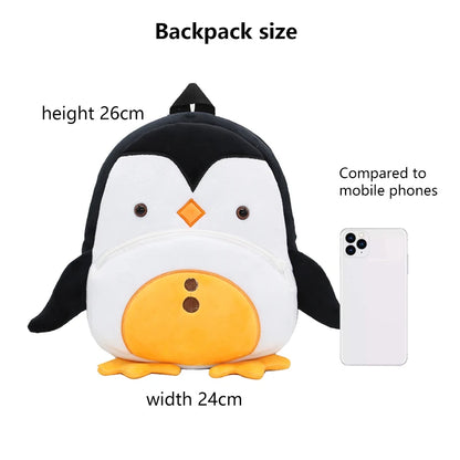 Soft Plush Kids Backpack With Cartoon Animal Design - Smarsty