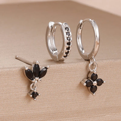3PCS Stainless Steel Dangle Earrings Set for Women - Smarsty