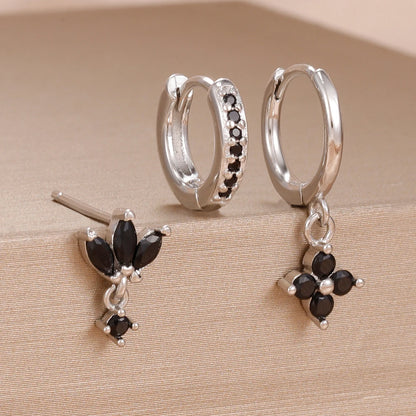 3PCS Stainless Steel Dangle Earrings Set for Women - Smarsty