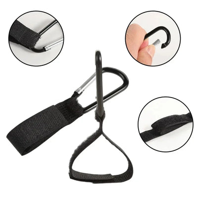 2/3/5pcs Baby Stroller Hook Clip Aluminum Alloy Carabiner Cart Organizer Diaper Bag Pram Hook Hanger Stroller Accessories by Smarsty