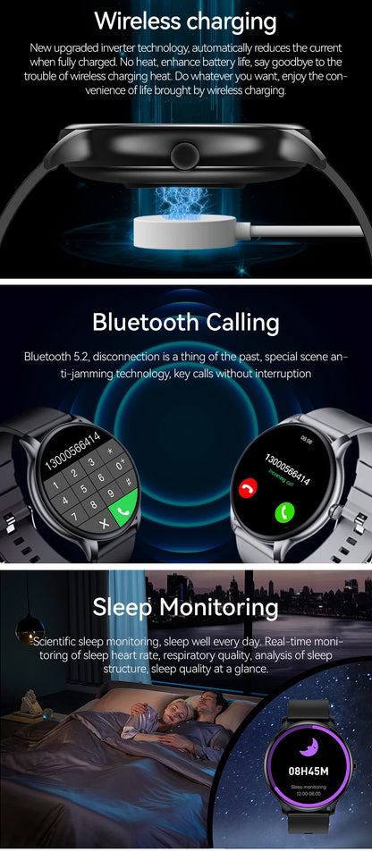 Smart Watch with Heart Rate and Sleep Monitor - Smarsty