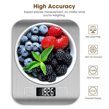 Digital Kitchen Scale with Tare Function and LCD Display - Smarsty