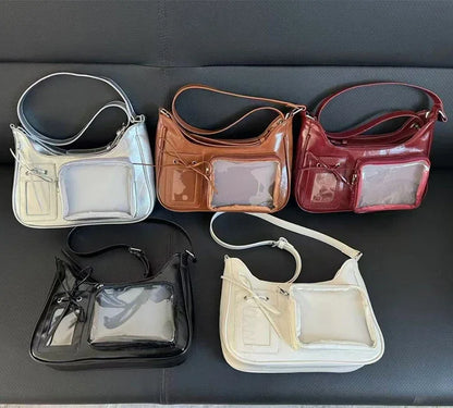 Y2K Harajuku Transparent Ita Bag Crossbody Purse For Women - Smarsty