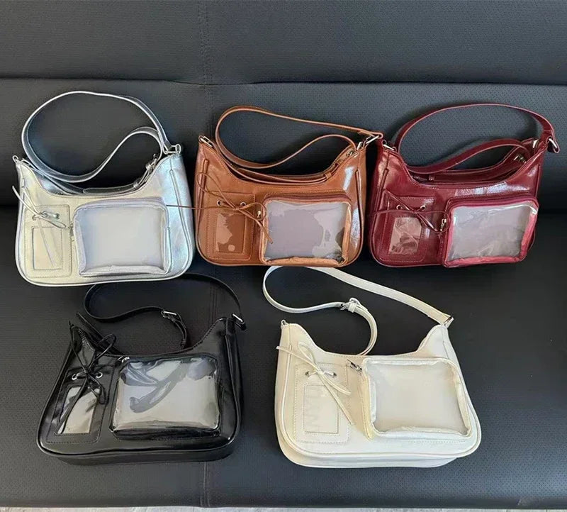 Y2K Harajuku Transparent Ita Bag Crossbody Purse For Women - Smarsty