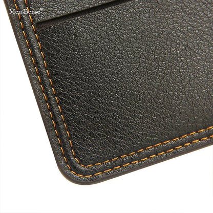 Men Short Bifold Faux Leather Masculina Billetera Credit ID Card Holder Wallet Billfold Purse Clutch Solid Hombre Business Slim - Smarsty