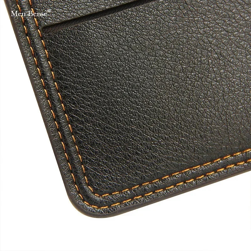 Men Short Bifold Faux Leather Masculina Billetera Credit ID Card Holder Wallet Billfold Purse Clutch Solid Hombre Business Slim - Smarsty