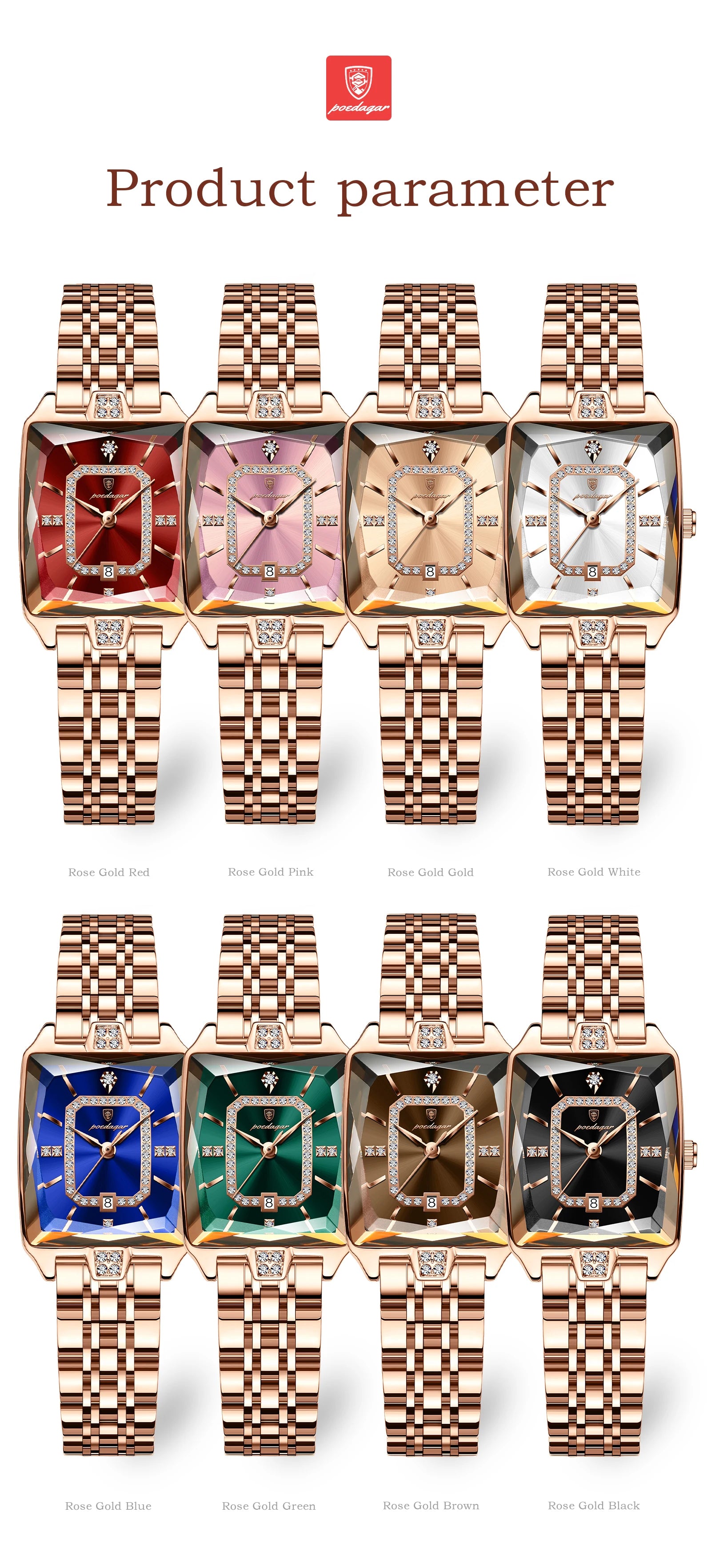 Elegant Waterproof Stainless Steel Women's Wristwatch - Smarsty