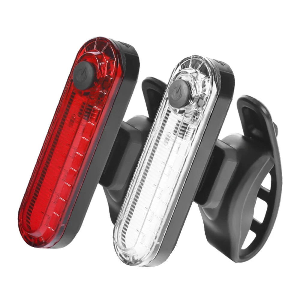 Rear Bike Tail Light USB Rechargeable Ultra Bright Taillights Fit On Bicycle Easy to Install for Cycling Safety Bicycle Light - Smarsty