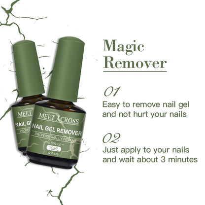 Magic Fast Nail Gel Polish Remover 15ml Soak Off - Smarsty
