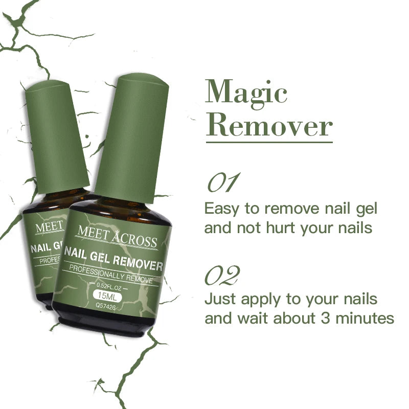 Magic Fast Nail Gel Polish Remover 15ml Soak Off - Smarsty