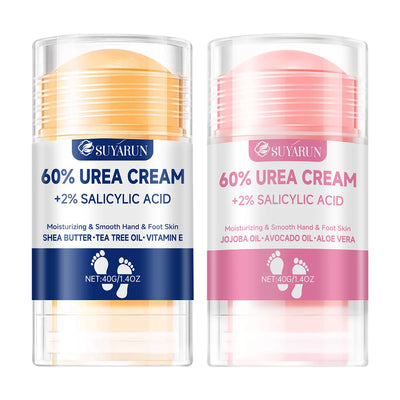 SUYARUN 60% Urea Foot Cream Stick - Moisturizing & Exfoliating, Cracked Heel Repair, Deep Hydration for Dry Feet, Long protect. - Smarsty