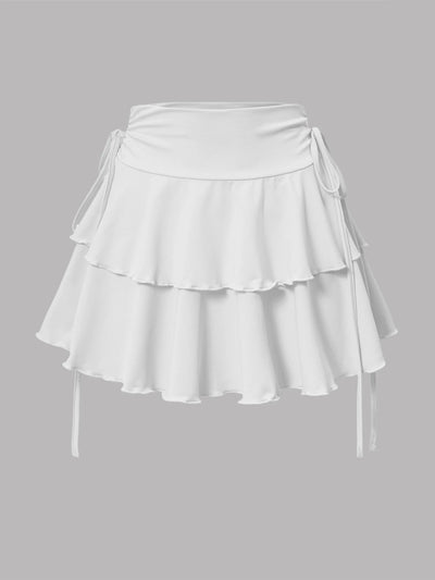 2025 New Solid Color Skirt Women Summer Fashion Outdoor Versatile High Waist Slim Fit Elastic Waist Short Skirt Goods In Stock - Smarsty