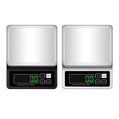 Rechargeable Kitchen Scale IP67 Fully Waterproof Home Kitchen Scale 0.1g/1g High Precision Electronic Balance 3kg/5kg/10kg/15kg by Smarsty