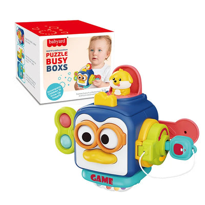 Montessori Sensory Toys Baby Busy Cube Activity Travel Toy Educational Learning Fidget Toys for Fine Motor Skills Children Gift - Smarsty