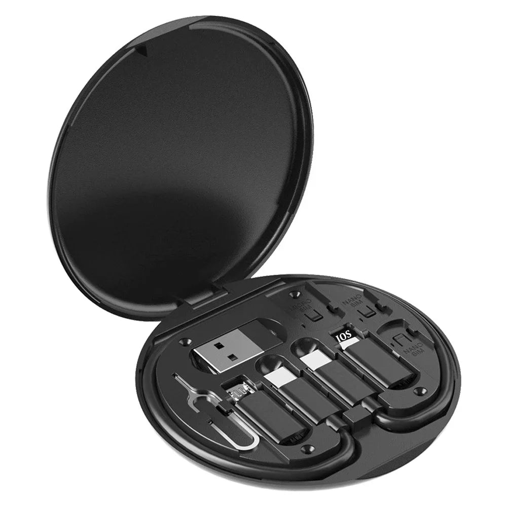 Multi USB Type C to C 60W Charging Adapter Cable Kit USB C to Lighting Conversion Set USB A & Type C to Micro/Type C/Lighting - Smarsty