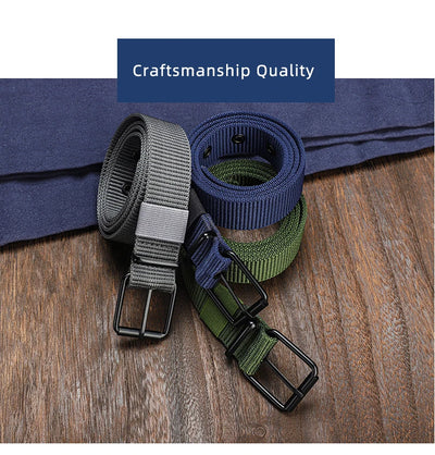 Unisex Canvas Belt Durable Outdoor Sports Pin Buckle - Smarsty