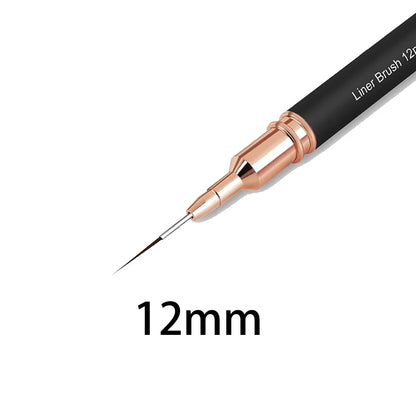 Black Nail Art Liner Brushes for Precision Design - Smarsty