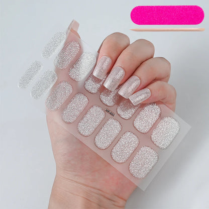 Long-Lasting Semi-Cured Gel Nail Stickers for Easy Application - Smarsty