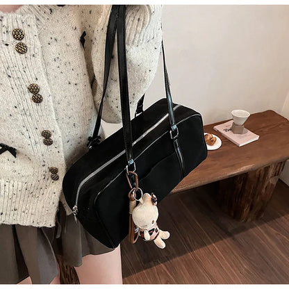 Casual Large Capacity Suede Shoulder Bag For Women Retro - Smarsty