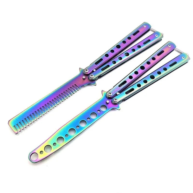 Stainless Steel Folding Butterfly Comb for Hair Training - Smarsty