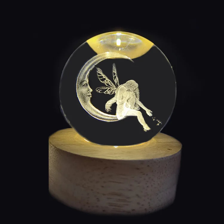 3D Crystal Galaxy Night Light for Home Decor - Smarsty