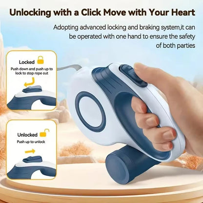 5M Automatic Retractable Dog Leash for Easy Outdoor Walks - Smarsty
