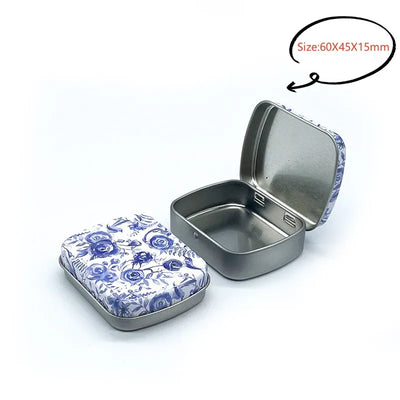 Small Metal Storage Box for Jewelry and Coins - Smarsty