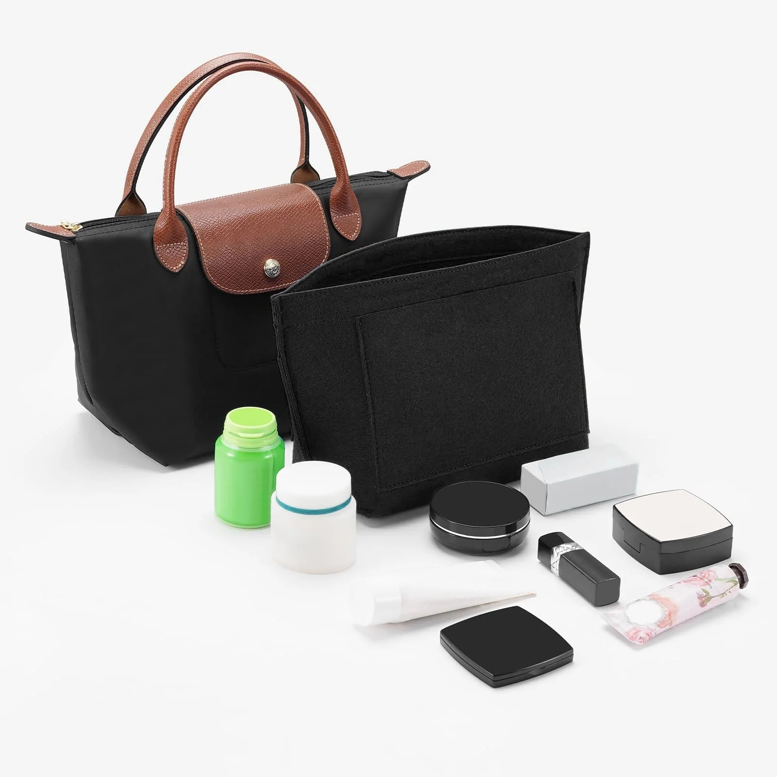 Purse Organizer Insert, Felt Bag Organizer For Handbag Purse Organizer, 5 Colors, 3 Size