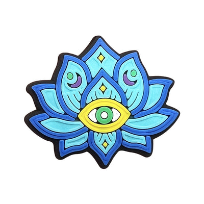 Evil Eye Shoe Charms for Crocs Accessories Blue Eyeball Monster Badge Women Buckle Kids Pins Decoration Jeans Shoes Accessories - Smarsty