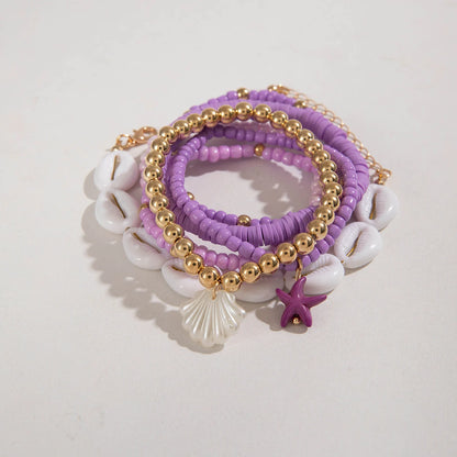 Bohemian Shell Beaded Bracelet Set for Women - Smarsty