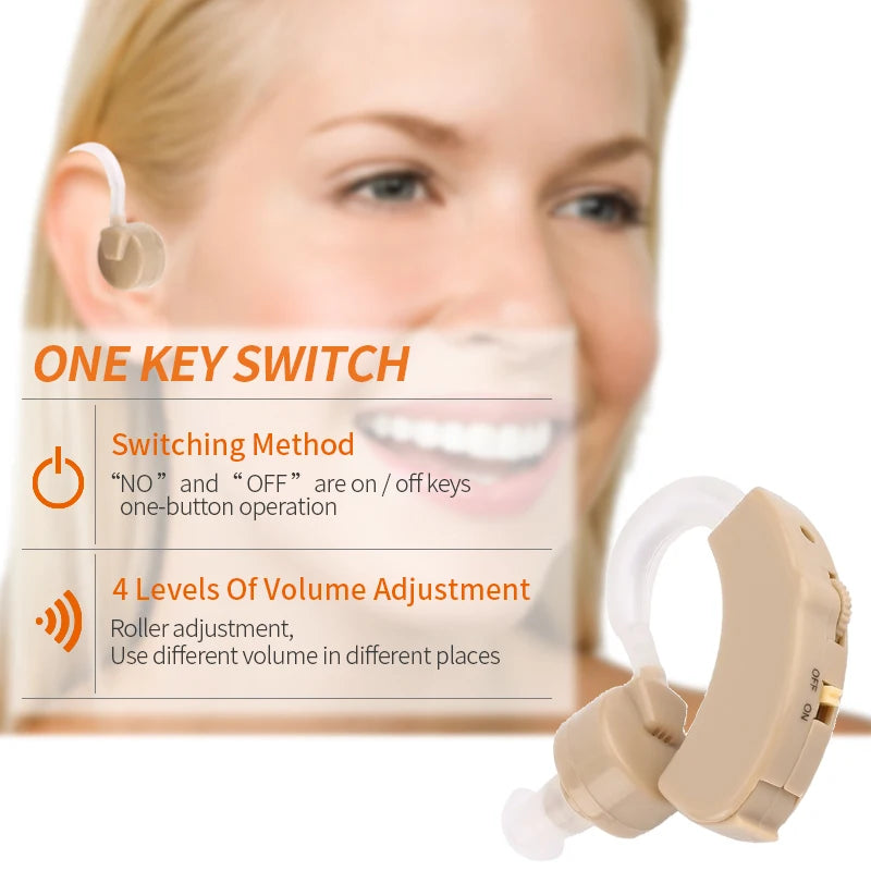 Super Mini Hearing Aid Adjustable Tone Amplifier - Smarsty
