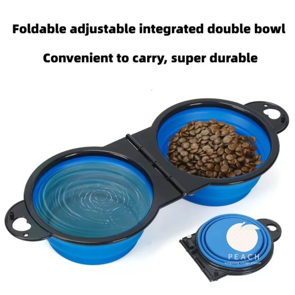 Foldable 2-in-1 Travel Bowl for Dogs and Cats - Smarsty