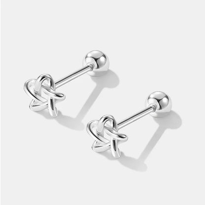 925 Silver Tragus Piercing Helix Studs Butterfly Heart - Smarsty