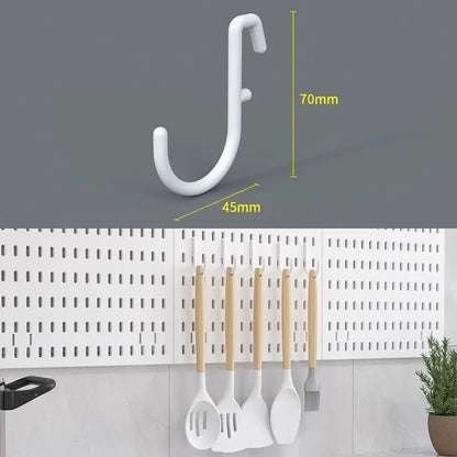 No Punching Pegboard Wall Organizer Panel Shelves For Gamer Room,bathroom,kitchen Storage Rack Organizer Pegboard Accessories