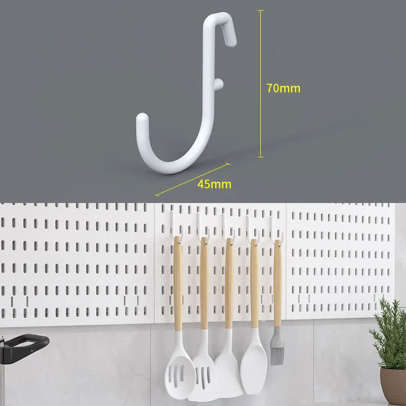 No Punching Pegboard Wall Organizer Panel Shelves For Gamer Room,bathroom,kitchen Storage Rack Organizer Pegboard Accessories