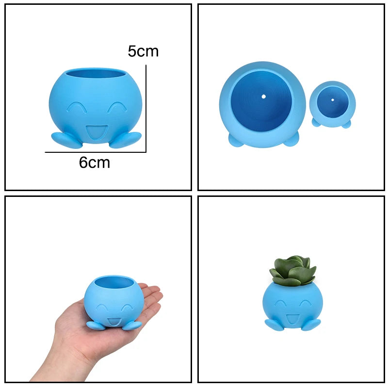 Oddish Flowerpot Funny Inspired Flower Pot for Garden Decor Desk Decor