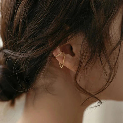 Minimalist No Piercing Ear Cuff Clip Earrings Comfortable - Smarsty