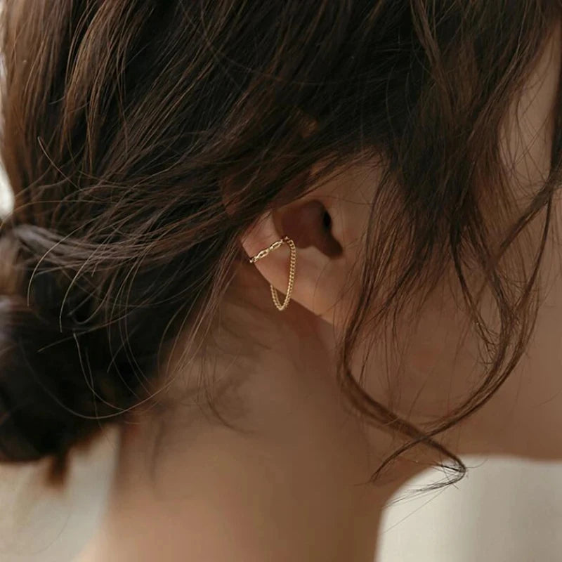 Minimalist No Piercing Ear Cuff Clip Earrings Comfortable - Smarsty