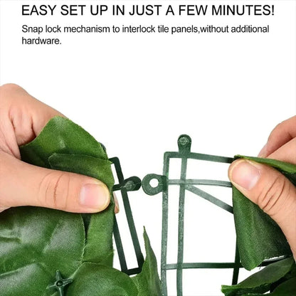 Artificial Green Leaf Fence Panels for Outdoor Privacy - Smarsty